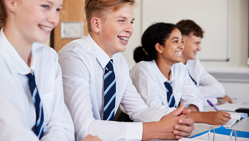 Hand Dryers for schools image of pupils